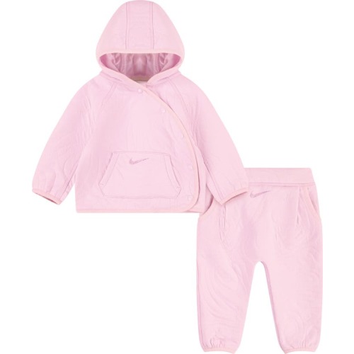 Baby Ready Set Fleece Hoodie & Leggings Set, 24M, Pink Foam