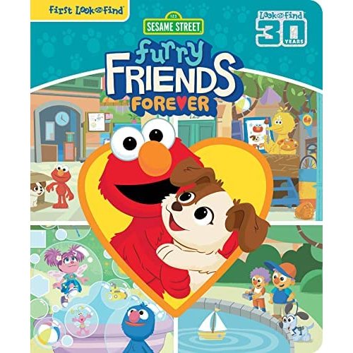 Sesame Street Elmo, Big Bird, and More! - Furry Friends Forever First Look and Find Activity Book - PI Kids