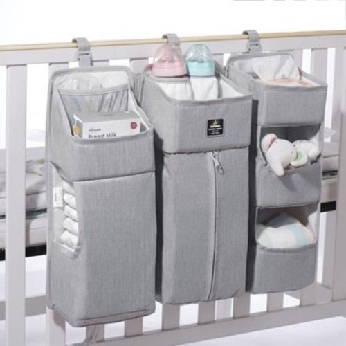 3-in-1 Crib Organizer-Gray