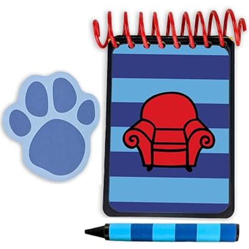 Handy Dandy Blue Striped Notebook - Handcrafted