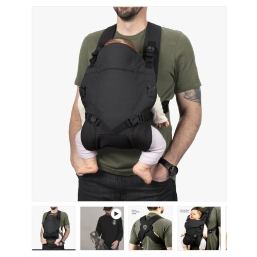 Baby Carrier Lite for Active Parents by Tactical Baby Gear