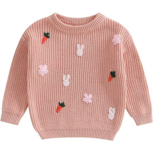 Infant Baby Boy Girl Oversized Knit Sweater Chunky Long Sleeve Pullover Sweater Shirts Warm Fall Winter Tops Clothes