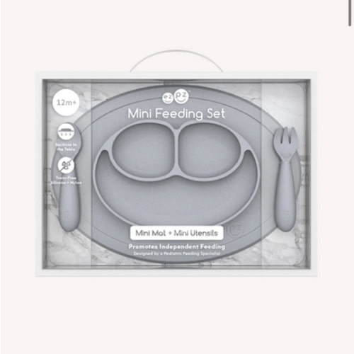 Toddler Mini Feeding Set - Pewter