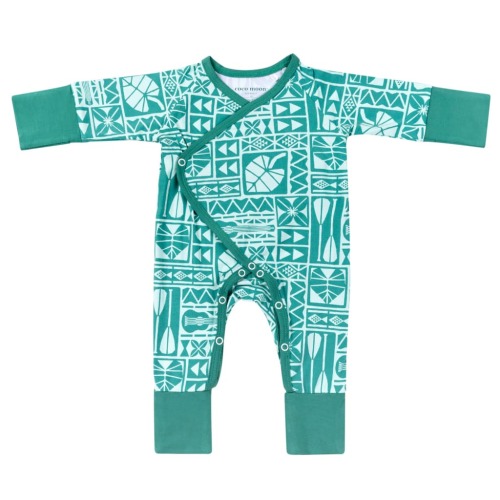 Hawaiian Kapa Kulture Bamboo Newborn Coverall