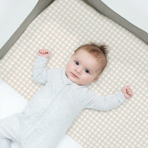 Half Silk Mini Crib/Play Yard Sheet
