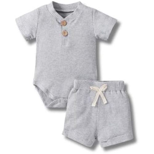 Newborn Baby Boy Clothes 0 3 6 9 12 18 Months Onesie Shorts Set Summer Outfits