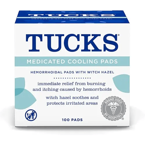 TUCKS Medicated Cooling Pads 100 Count (Pack of 3)