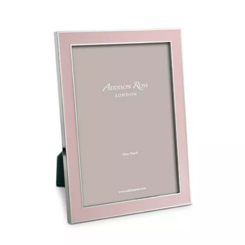 Light Pink Enamel Picture Frame, 5" x 7"