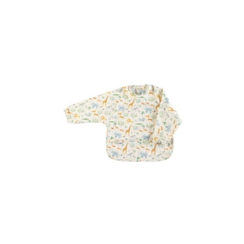 Loulou Lollipop Long Sleeve Waterproof Bib Safari Jungle