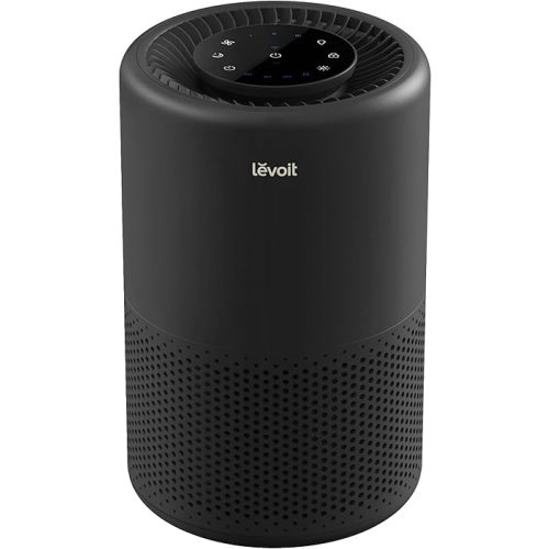 LEVOIT Air Purifier for Home Bedroom, Smart WiFi Alexa Control, Covers up to 916 ft², 3-in-1 Filter with HEPA Sleep Mode for Allergies, Pollutants, Smoke, Dust, 27dB Quiet, Core 200S-P, Black