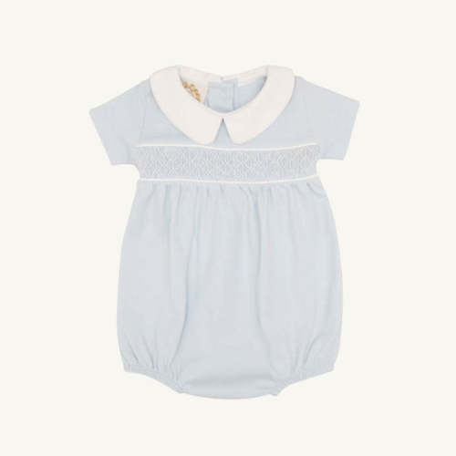 Short Sleeve Banbury Bubble - Buckhead Blue with Worth Avenue White Sm