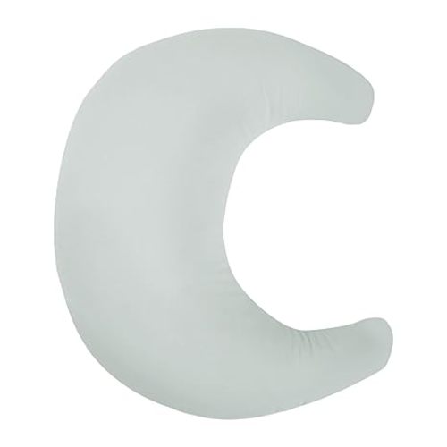 Organic Nursing Pillow (New 2025 Design) | Bottle & Breastfeeding Pillow with Organic Cotton Cover & Fiberfill, Machine Washable Feeding Pillow, Newborn Essentials Must Haves (Bluebell) - v2
