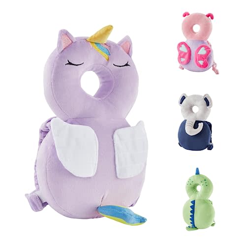 Baby Back Potection Toddler Safety Protector Cushion Pad Toddler Backpack for Crawling Walking Adjustable Toddlers Back Safety Pad for Boys and Girls(Unicorn)