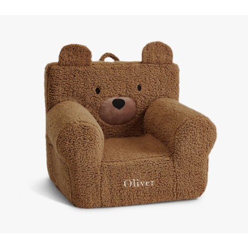 Anywhere Chair®, Caramel Sherpa Bear Slipcover Only | Pottery Barn Kids