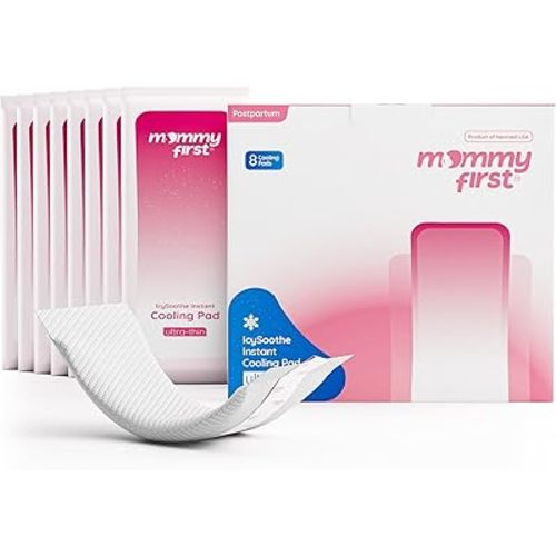 Mommy First® Next-Gen Perineal Ice Packs | 2-in-1 Cooling and Absorbent Postpartum Pads | Instant Cold Therapy for Postpartum Recovery | Patented Gel Core Technology | Postpartum Essential | 8 Pack