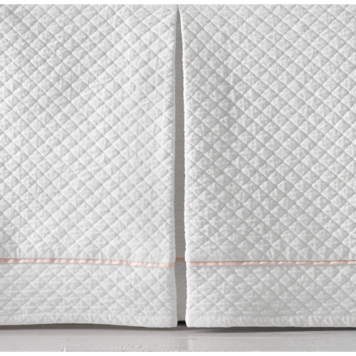 Vintage-Washed Diamond Matelassé Crib Skirt | RH Baby & Child