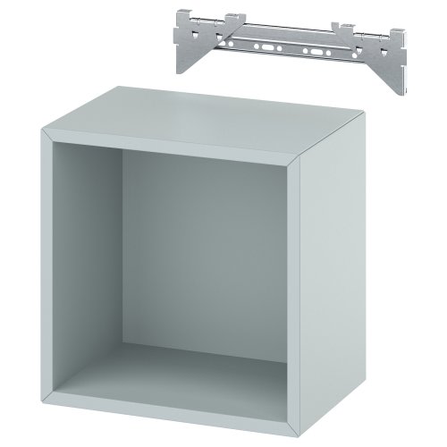 IKEA | Eket Wall-mounted Shelving Unit - 14"x10"x14", Light Gray/Blue