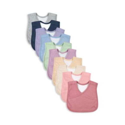 4 in 1 Reversible Bibs, Pack of 10 - Baby