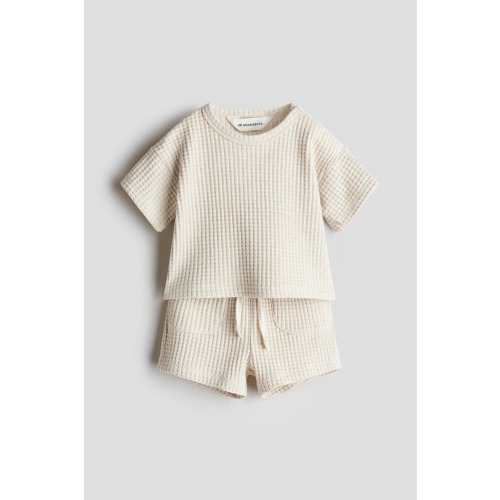 2-piece Waffled Cotton Set