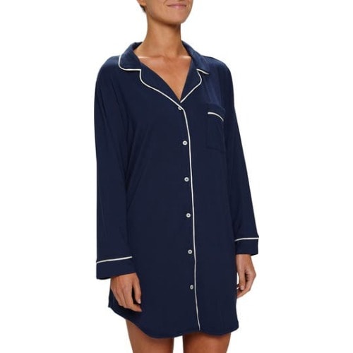 Gisele Jersey Knit Sleep Shirt, Large