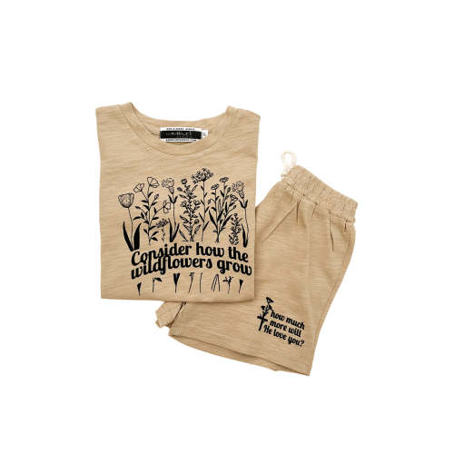 Consider The Wildflowers Shorts & Tee Set