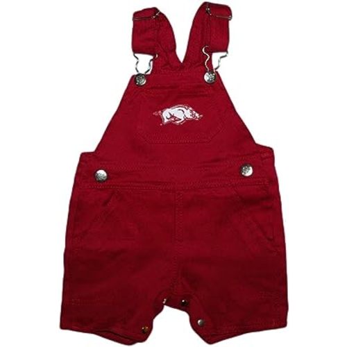 Creative Knitwear University of Arkansas Razorbacks Short Leg Overalls