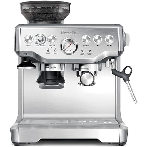 Breville BES870XL Espresso Machine, One Size, Brushed Stainless Steel
