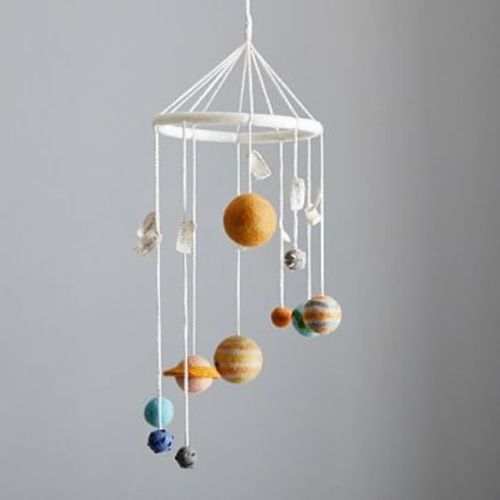Wool Planet Ceiling Mobile