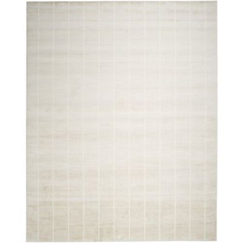 Nourison Serenity Home Contemporary Indoor Area Rug Ivory 5'3" x 7'3"