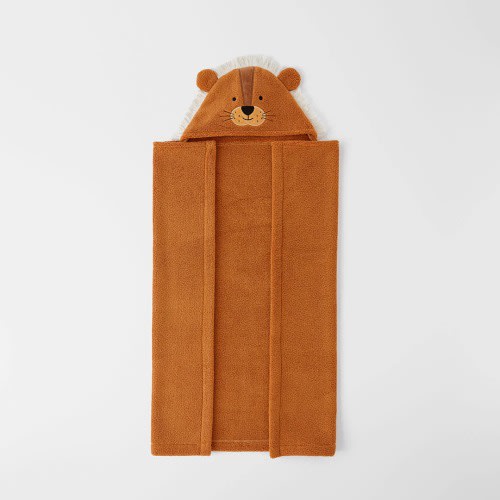 Lenny Lion Kids Hooded Towel
