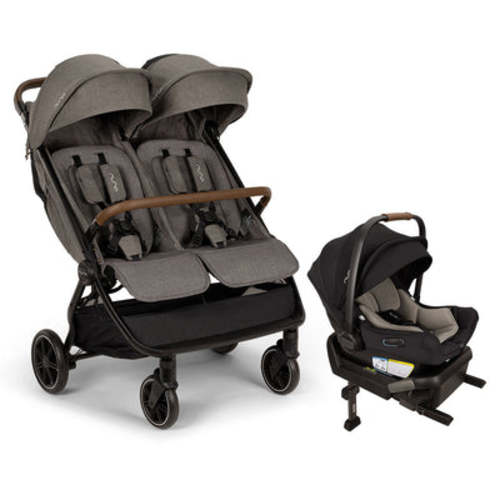 TRVL Dubl + PIPA Series Travel System - Granite / PIPA Aire / Caviar