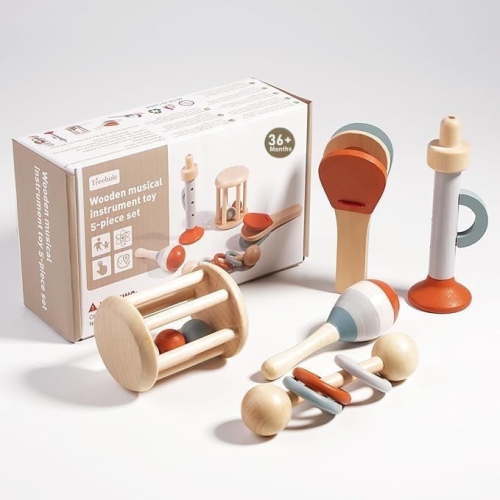 Baby Musical Instruments-Montessori Wooden Toys for Toddlers 1-3