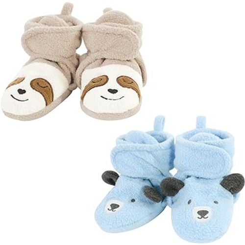 Hudson Baby Unisex-Child Cozy Fleece Booties Slipper Sock