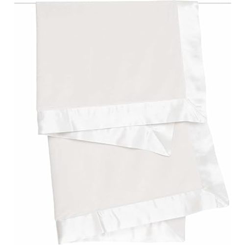 Little Giraffe Baby Blanket - Velvet Soft Blanket with Satin Trim - Baby Stroller Blanket - Newborn Baby Essentials & Baby Gifts - 29x35" - Cream
