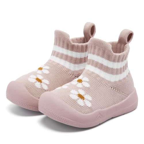 Engtoy Baby Sock Shoes Baby Walking Shoes Infant Non-Slip Breathable Slippers with Soft Rubber Sole Baby Boys Girls Slip On Sneakers