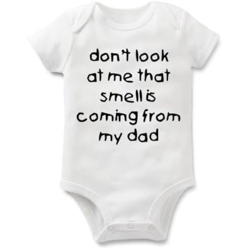 Rocksir Funny Slogan Super Soft Cotton Comfy Baby Short Sleeve Bodysuit