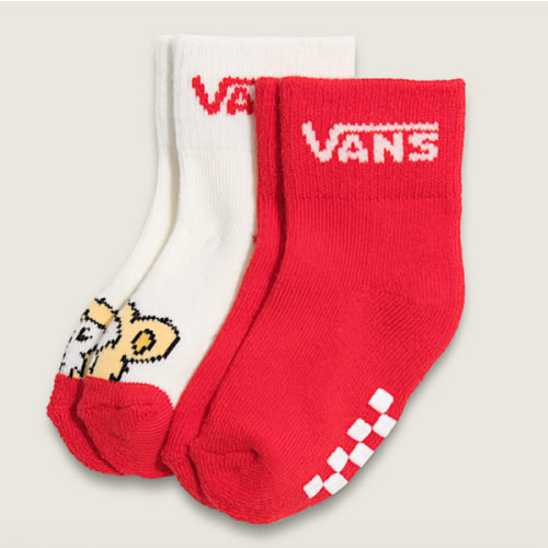 Infant Drop V Classic Socks in Racing Red / White | Vans