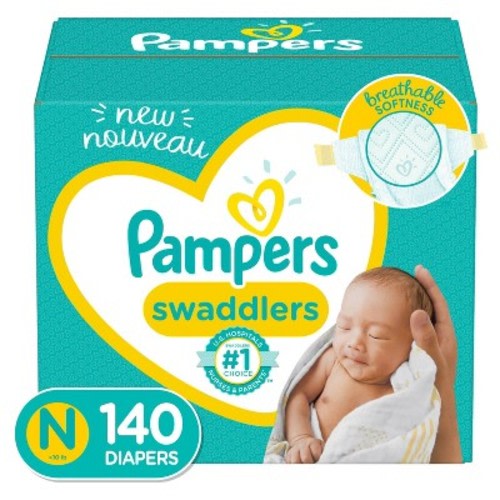 Pampers Swaddlers Diapers - (Select Size and Count)