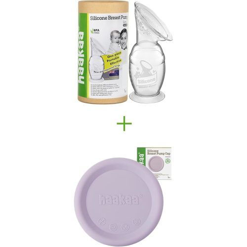 haakaa Gen.2 Manual Breast Pump 150ml/5oz & Silicone Cap (Lavander) Combo