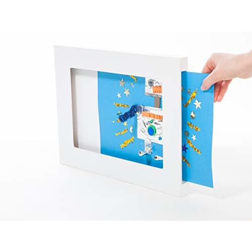 Articulate Gallery Single Children's Art Frame, 9 x 12’’, an award-winning slot sided picture frame for the instant display of 2D and 3D children’s artwork