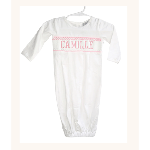 Ann Reeves Custom Embroidered Gown and Hat (Preorder)