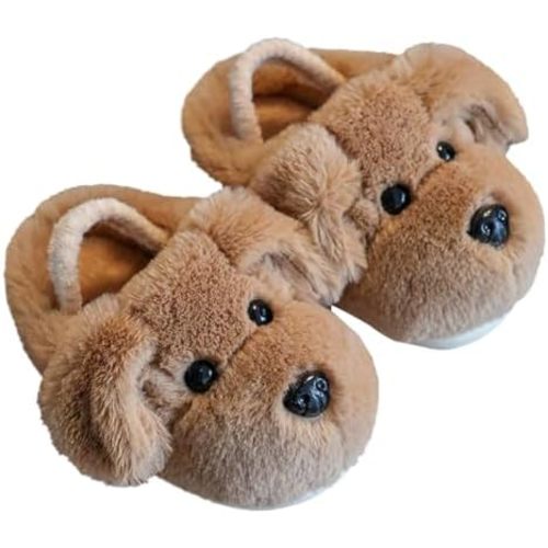 Dog slippers Funny House Slippers Toddler Girls Boys Winter Indoor Outdoor Fuzzy Warm Shoes