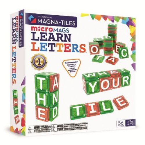 MAGNA-TILES microMAGS LEARN Letters