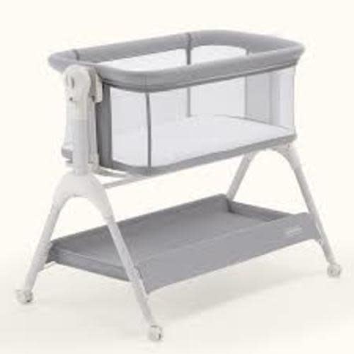 HARPPA Cuddly Sway | 3-in-1 Rocking Baby Bassinet & Bedside Sleeper with Anti-Reflux Mattress for Newborns | Attaches to Bed, Adjustable Height, Tool-Free Setup, Portable Wheels, CPSC Certified, Gentle Rocking Motion | Ideal for Infants, Safe Co-Sleeping