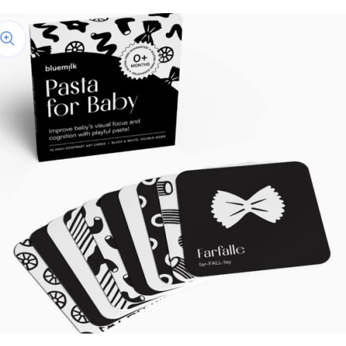 Pasta for Baby High-Contrast Art Cards – Chunky Deli