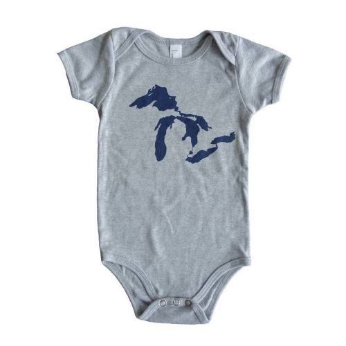 Great Lakes Heather Onesie – City Bird