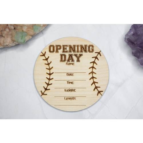 Birth Announcement, Newborn Photo Prop, Hospital Announcement, Baby Introduction, Baseball Nursery Decor, Softball, Hello World Opening Day