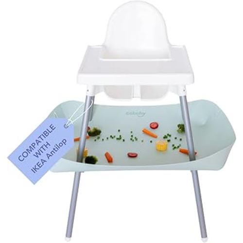 CATCHY -Food Catcher-Compatible with IKEA Antilop High Chair + 11 Other High Chairs- Highchair Sold Separately -Baby & Toddler Food & Mess Catcher-Premium Linen Inspired - Under High Chair Accessory