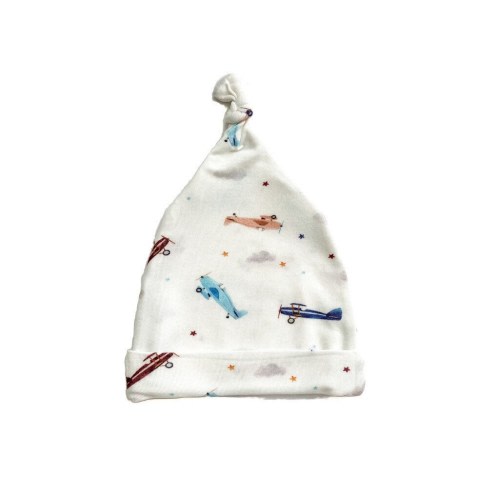 Vintage Airplane Baby Hat, Newborn Hospital Baby Hat, baby boy hat, airplane baby hat, Baby Knot Hat, Airplane knot hat