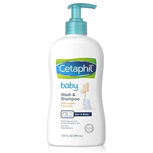 Cetaphil Baby Wash & Shampoo with Organic Calendula |Tear Free | Paraben, Colorant and Mineral Oil Free&nbsp; | 13.5 Fl. Oz